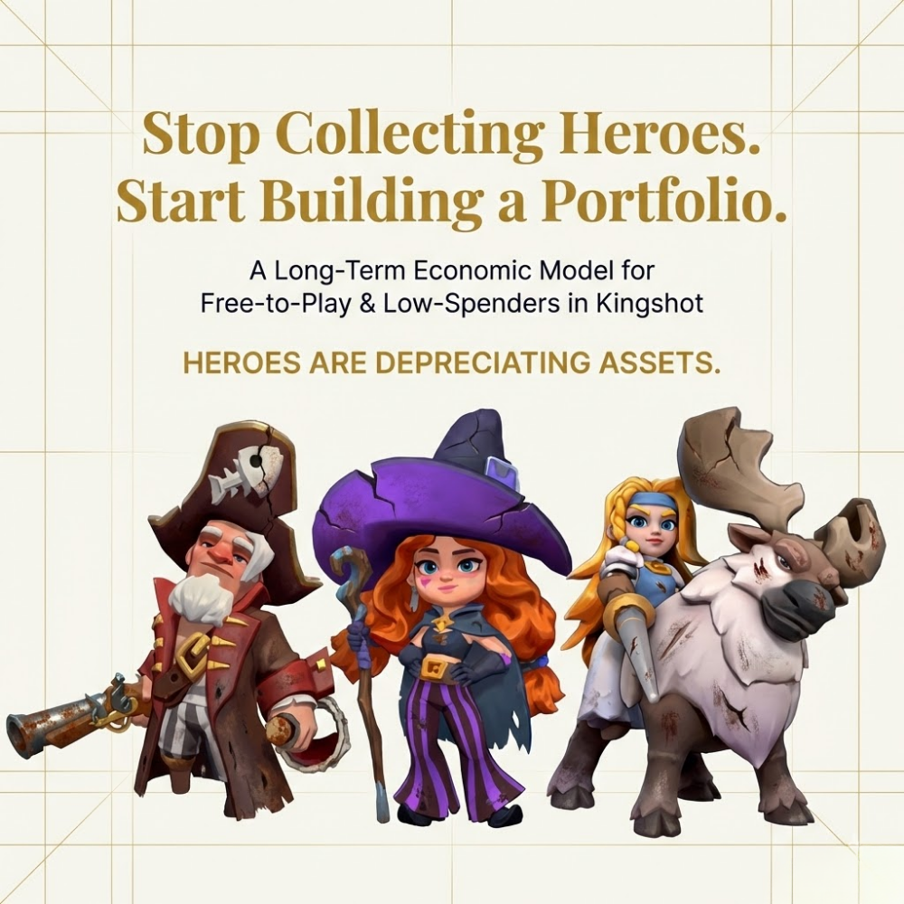 Stop Collecting Heroes. Start Building a Portfolio. Long term Economic model for F2P in Kingshot